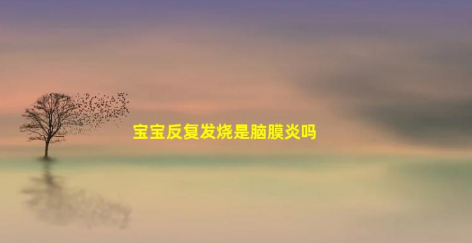 寶寶反復(fù)發(fā)燒是腦膜炎嗎(兒童發(fā)燒怎么排除腦炎)